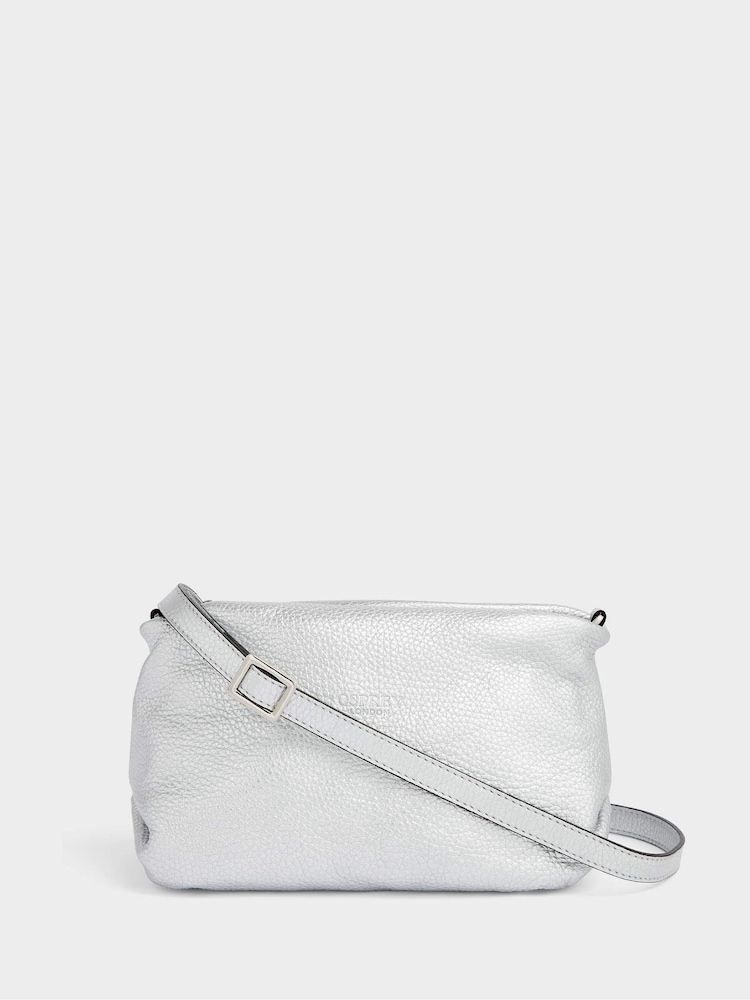 OSPREY LONDON The Carina Shrug Italian Leather Midnight Pearl Midnight Handbag - Image 2 of 7