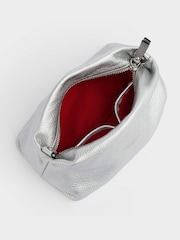 OSPREY LONDON The Carina Shrug Italian Leather Midnight Pearl Midnight Handbag - Image 3 of 7