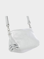 OSPREY LONDON The Carina Shrug Italian Leather Midnight Pearl Midnight Handbag - Image 4 of 7
