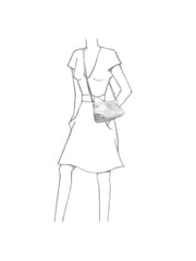 OSPREY LONDON The Carina Shrug Italian Leather Midnight Pearl Midnight Handbag - Image 7 of 7