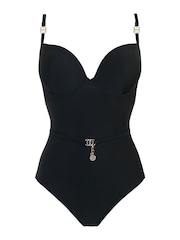 Pour Moi Black St Barts Tummy Control Swimsuit - Image 4 of 5