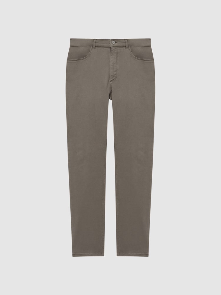 Reiss Mushroom Dover Slim Fit Brushed Jeans - Image 2 of 4