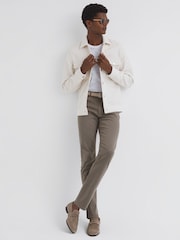 Reiss Mushroom Dover Slim Fit Brushed Jeans - Image 3 of 4