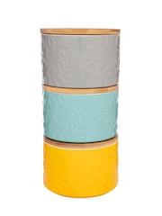 Catherine Lansfield 3 Piece Inga Stacking Storage Jars - Image 2 of 2