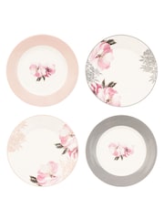 Catherine Lansfield Set of 4 Dramatic Floral Cake Plates 6 Inch - Image 2 of 2