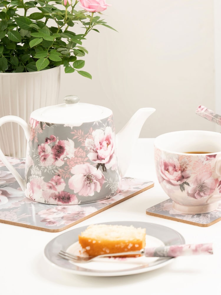 Catherine Lansfield Dramatic Floral Teapot 1L - Image 1 of 3
