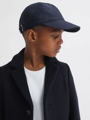 Reiss Navy Gable 9-14 yrs Single Breasted Epsom Overcoat - Image 4 of 6