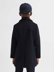 Reiss Navy Gable 9-14 yrs Single Breasted Epsom Overcoat - Image 5 of 6