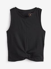 Black Next Active Yoga Ribbed Vest - Image 6 of 6