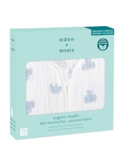aden + anais White Sleeping Bag 1 TOG Cotton Muslin Animal Kingdom - Image 4 of 6