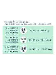 aden + anais White Sleeping Bag 1 TOG Cotton Muslin Animal Kingdom - Image 5 of 6