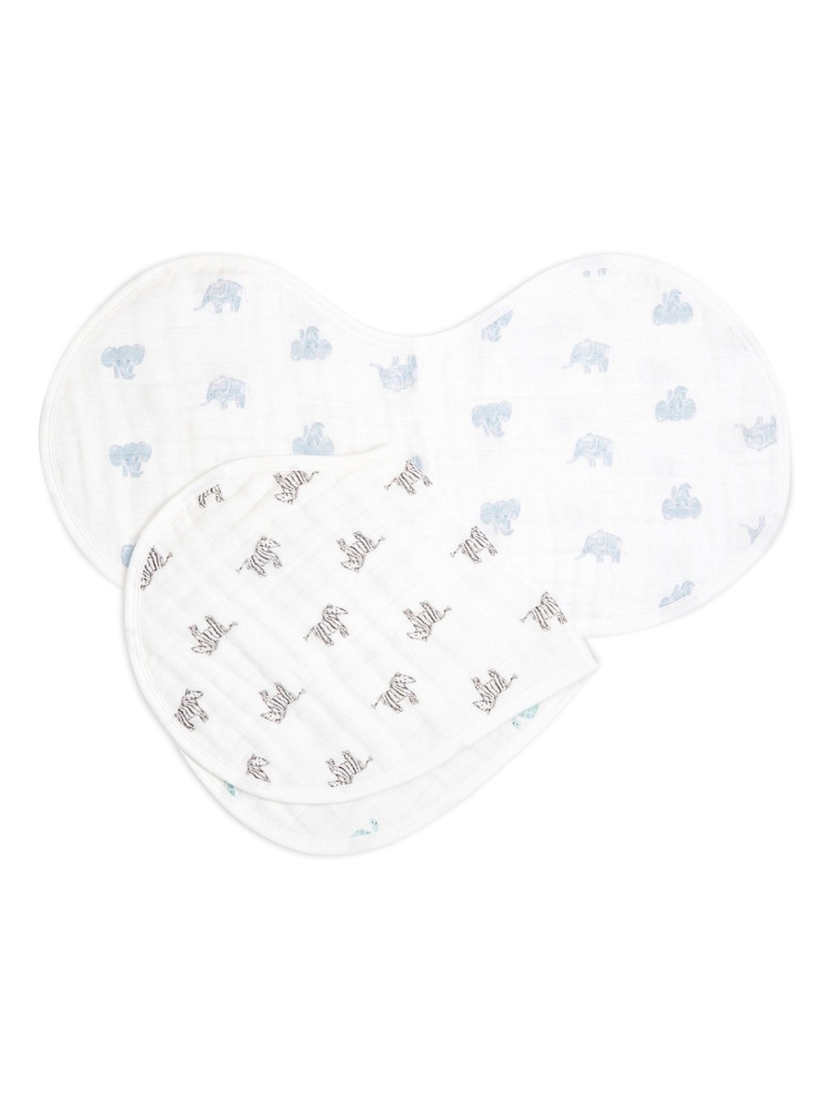 Aden + Anais Organski bombaž Muslin Burpy BIBS 2 Pack - Slika 2 iz 6 Aden + Anais Organski bombaž Muslin Burpy BIBS 2 Pack - Slika 2 iz 6
