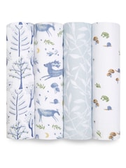 aden + anais Outdoor Organic Cotton Muslin Blankets 4 Pack - Image 1 of 8