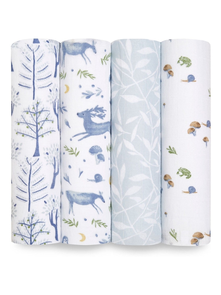 aden + anais Outdoor Organic Cotton Muslin Blankets 4 Pack - Image 1 of 8