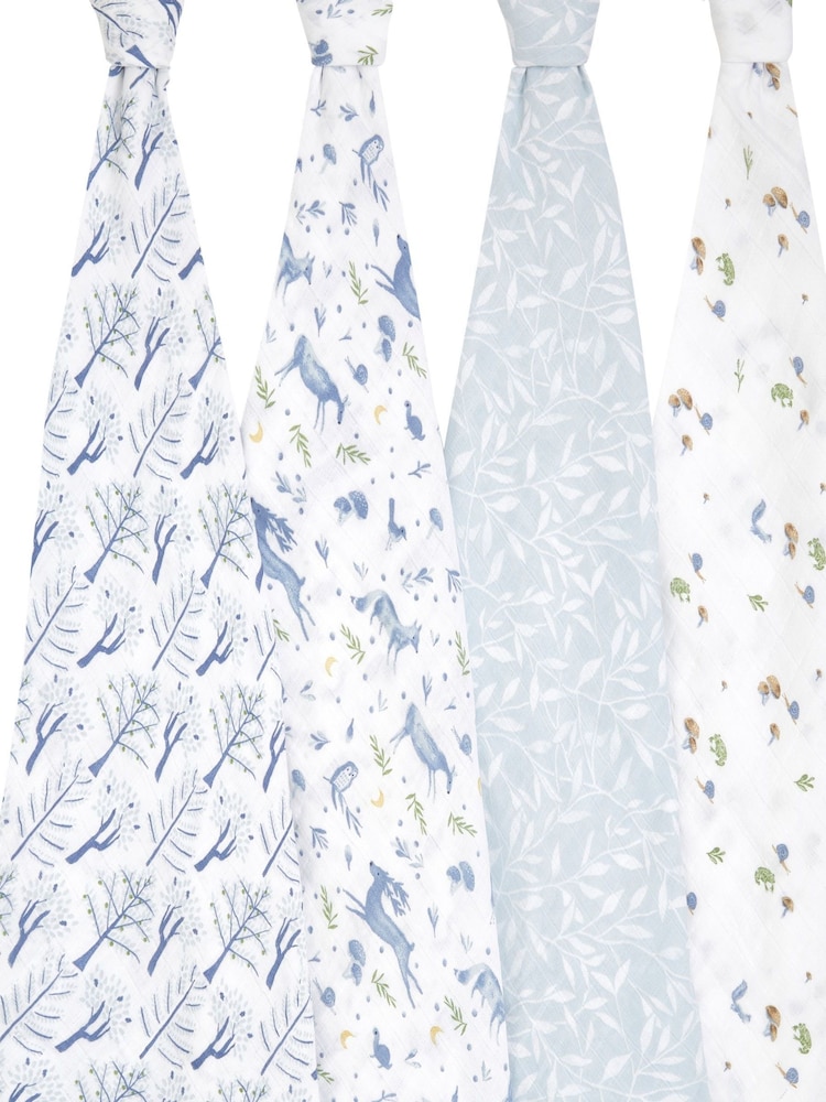 aden + anais Outdoor Organic Cotton Muslin Blankets 4 Pack - Image 2 of 8