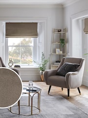 Mink Natural Ready Made Blackout Roman Blind Blackout Matte Velvet - Image 1 of 7