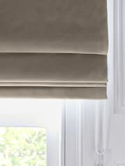 Mink Natural Ready Made Blackout Roman Blind Blackout Matte Velvet - Image 4 of 7