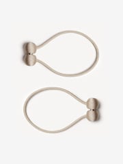 Champagne Magnetic Curtain Tie Backs Set of 2 - Image 2 of 3