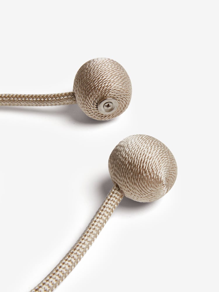 Champagne Magnetic Curtain Tie Backs Set of 2 - Image 3 of 3