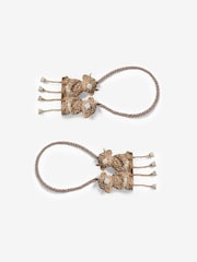 Set of 2 Natural Magnetic Hamish The Highland Cow Curtain Tie Backs - Image 2 of 3