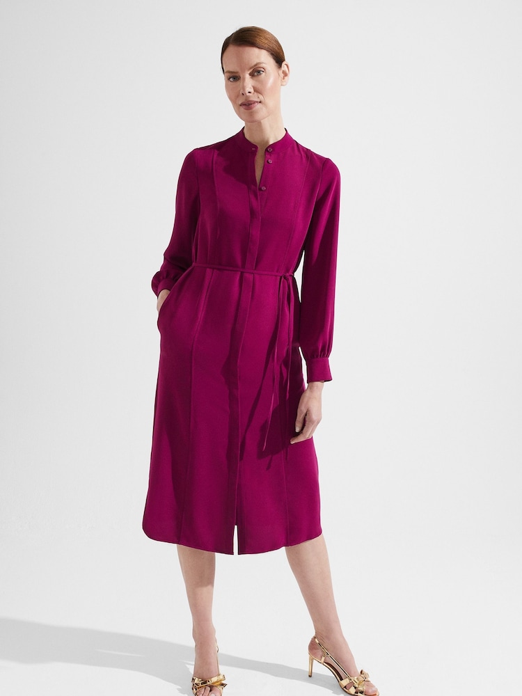Hobbs Pink Bletchley Dress - Image 1 of 4 Hobbs Pink Bletchley Dress - Image 1 of 4