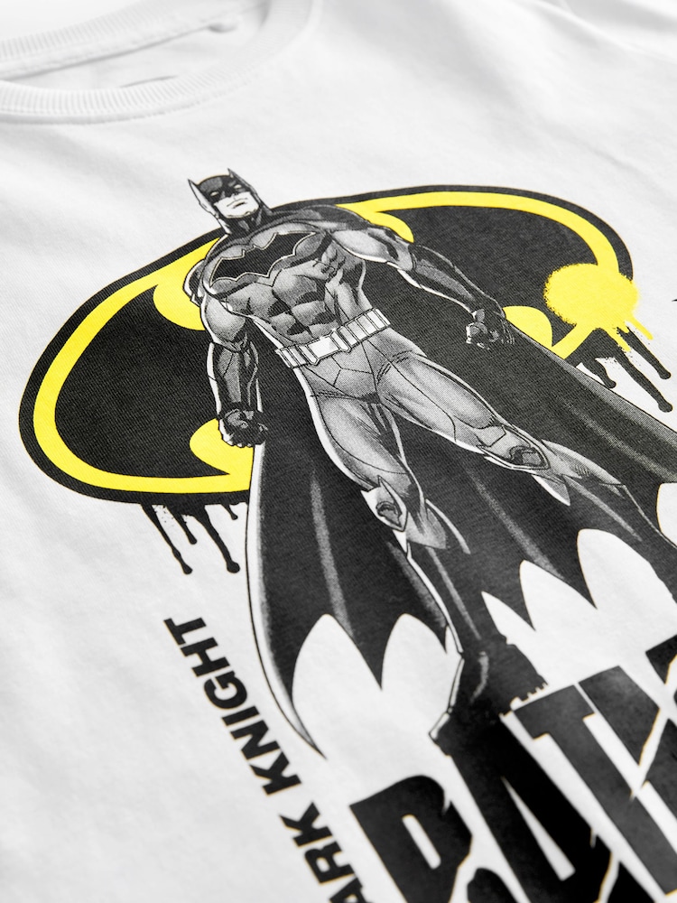 White License Batman T-Shirt by Next (3-14yrs) - Image 3 of 3 White License Batman T-Shirt by Next (3-14yrs) - Image 3 of 3