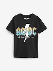 Black Licensed ACDC T-Shirt (3-16yrs) - Image 1 of 1