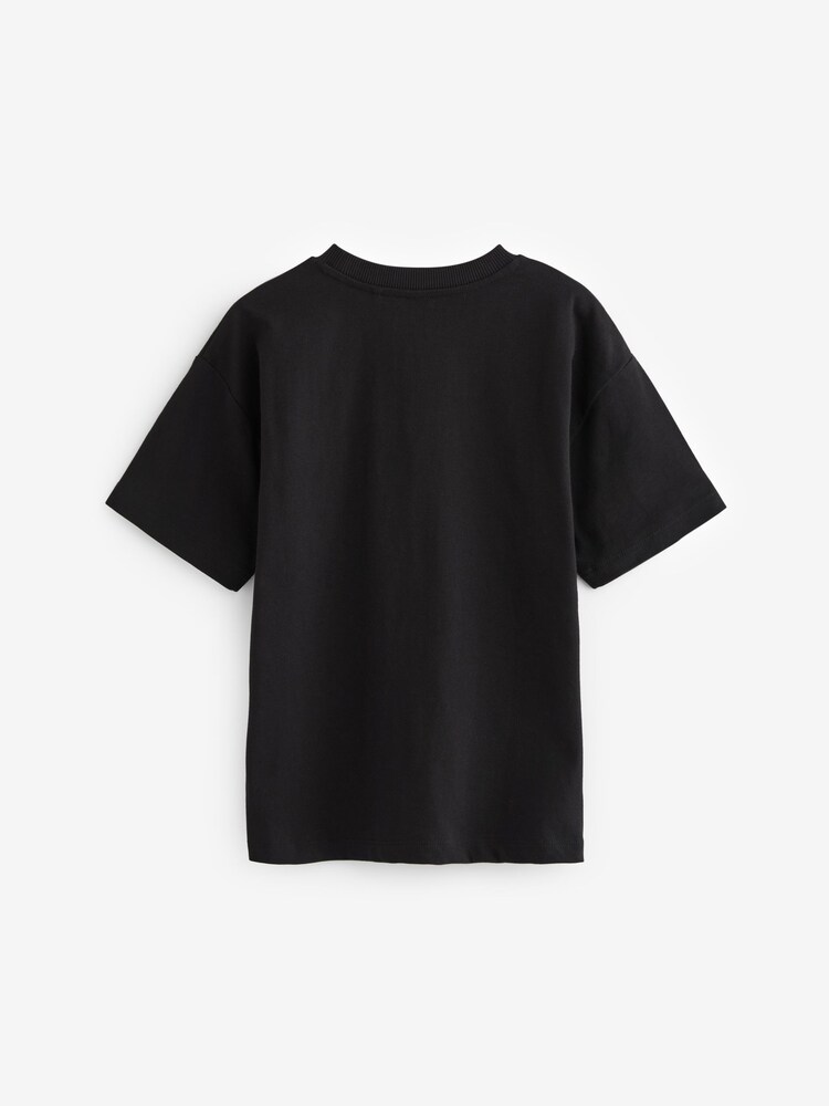 Czarny - Koszulka licencjonowana z motywem Star Wars, w 100% z bawełny (3–16 lat) - Obraz 2 z 3 Czarny - Koszulka licencjonowana z motywem Star Wars, w 100% z bawełny (3–16 lat) - Obraz 2 z 3