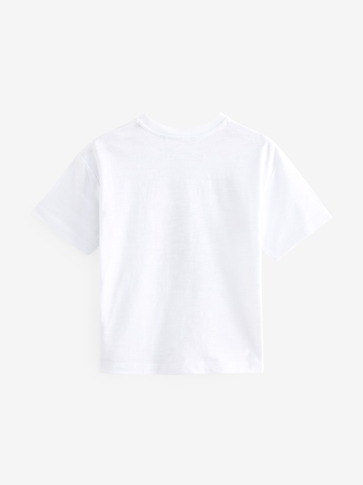 White 100% Cotton Licensed Rolling Stones T-Shirt (3-16yrs) - Image 2 of 3