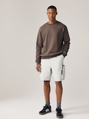 Grey Multi Pocket Cargo Shorts - Image 2 of 11
