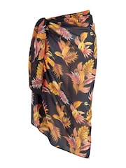 Pour Moi Black Luxe Chiffon Sarong Skirt - Image 5 of 5