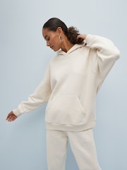 adidas Cream Sportswear All Szn Fleece Boyfriend Hoodie - Image 1 of 6
