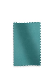 Set of 2 Soft Velvet Teal Stella Gold Effect Leg Dining Chairs - Image 7 of 8