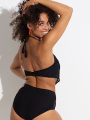 Pour Moi Black Summer Breeze Halter Scarf Bikini Top - Image 2 of 5