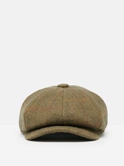 Joules Harrogate Green Tweed Baker Boy Hat - Image 3 of 5
