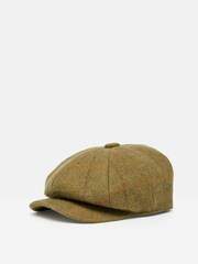Joules Harrogate Green Tweed Baker Boy Hat - Image 4 of 5