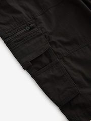 Black Long Length Belted Cargo Shorts - Image 8 of 8