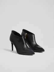 LK Bennett Black Leather Elle Boots - Image 2 of 4