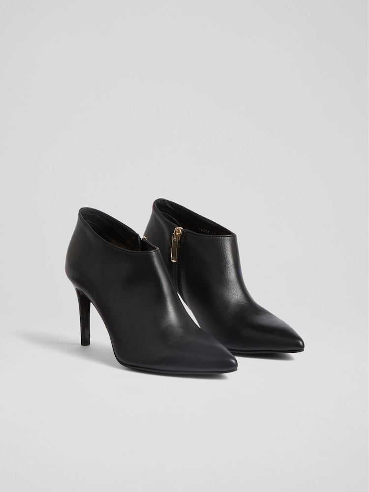 LK Bennett Black Leather Elle Boots - Image 2 of 4 LK Bennett Black Leather Elle Boots - Image 2 of 4