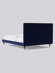 Swoon Easy Velvet Ink Blue Porlock Bed - Image 3 of 5