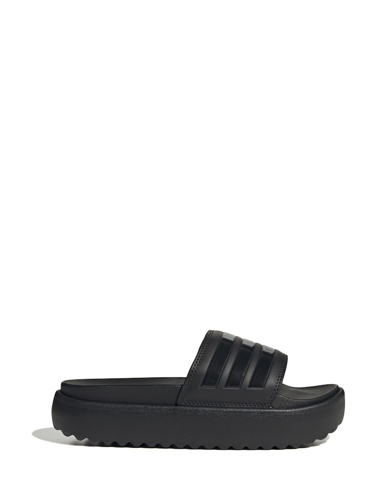 Schwarz - Adidas Adilette Sandalen - Bild 1 von 9 Schwarz - Adidas Adilette Sandalen - Bild 1 von 9