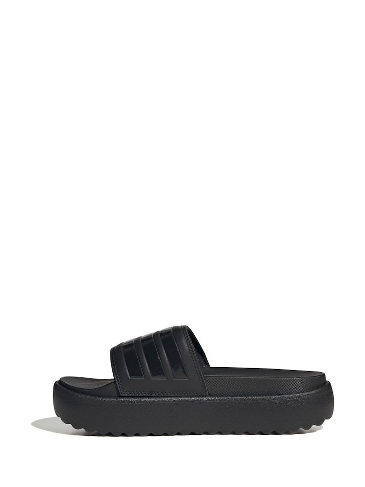 Черный - adidas Adilette Sanals - Изображение 2 из 9