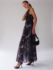 Religion Purple Halterneck Maxi Dress In Beautiful Prints - Image 6 of 6