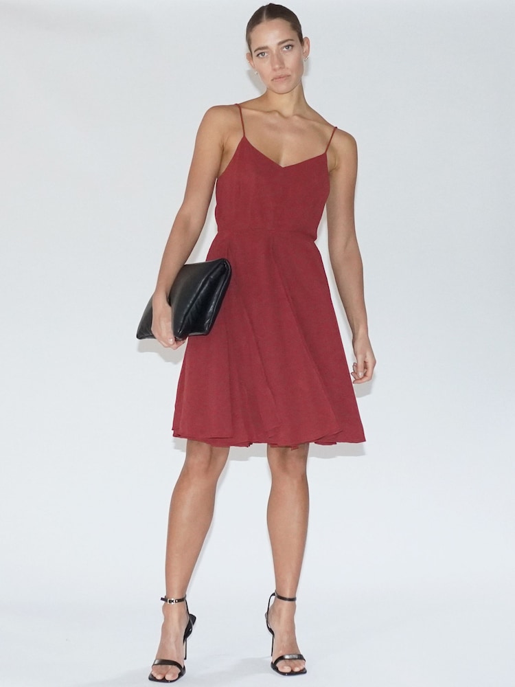 Rot - Religion Jewell Maxikleid mit Spaghettiträgern - Bild 1 von 7 Rot - Religion Jewell Maxikleid mit Spaghettiträgern - Bild 1 von 7