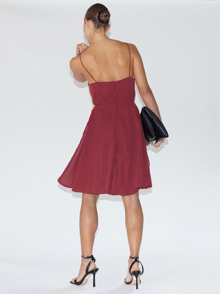 Rot - Religion Jewell Maxikleid mit Spaghettiträgern - Bild 7 von 7 Rot - Religion Jewell Maxikleid mit Spaghettiträgern - Bild 7 von 7