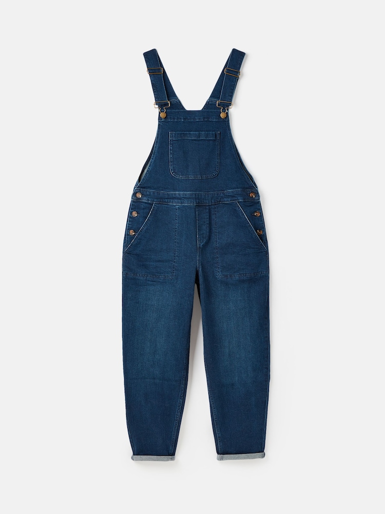 Joules Rampling Blue Denim Dungarees - Image 1 of 1