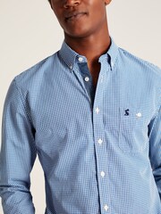 Joules Abbott Blue Gingham Cotton Poplin Shirt - Image 2 of 5