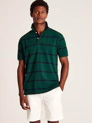 Joules Filbert Green Classic Fit Striped Polo Shirt - Image 1 of 5