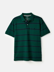 Joules Filbert Green Classic Fit Striped Polo Shirt - Image 5 of 5