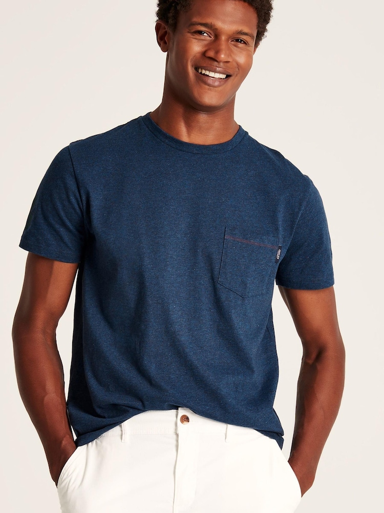 Joules Flynn Blue Graphic Tee-Graphic Jersey T-Shirt - Image 1 of 6